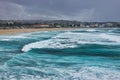 Pacific Ocean Storm Waves, Bondi Beach, Australia Royalty Free Stock Photo