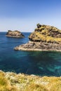 The view over Boscastle harbour, Cornwall, England. Royalty Free Stock Photo