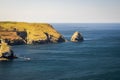 The view over Boscastle harbour, Cornwall, England. Royalty Free Stock Photo