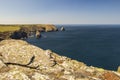 The view over Boscastle harbour, Cornwall, England. Royalty Free Stock Photo