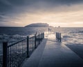 View over the bridge to the sea and Island Royalty Free Stock Photo