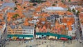 View over Bruges historical old town Royalty Free Stock Photo