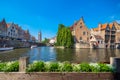 View over Brugge canal, Belgium.