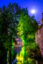 View over Brugge canal, Belgium. Royalty Free Stock Photo