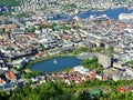 View over bryggen - bergen - norway
