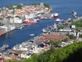 View over bryggen - bergen - norway