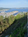 View over bryggen - bergen - norway