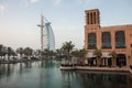 View over Burj Al Arab famous hotel, Dubai, UAE