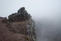 view over caldera of mount vesuvius volcano situated near italian city naples. this volcano caused total destruction of