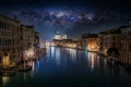 View over the Canal Grande to the cityscape of Venice, Italy Royalty Free Stock Photo