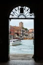 View over the canal of Murano, Italy