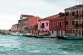 View over the canal of Murano, Italy