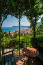 View over the city of Alassio Royalty Free Stock Photo