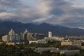 View over the city of Almaty in Kazakhstan. Royalty Free Stock Photo
