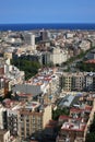 View over the city Barcelona Royalty Free Stock Photo