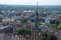 View over the city of Gdansk, Poland Royalty Free Stock Photo