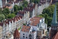 View over the city of Gdansk, Poland Royalty Free Stock Photo