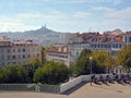 View over Marseilles in Autumn from Railway Station, France