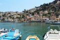 View over the city of Symi