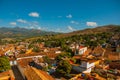 View over the city Trinidad on Cuba Royalty Free Stock Photo