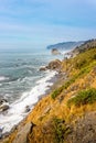 View over the coastline of northern California Royalty Free Stock Photo