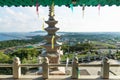 View over coastline at Sanbanggulsa temple, Sanbang-ro, Jeju Island, South Korea