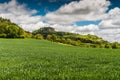 The volcanic mountain Hohentwiel in Southern Germany Royalty Free Stock Photo