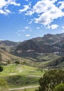 View Over Cortijo Grande Golf Course to Cabrera Royalty Free Stock Photo