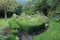 View over cottage garden