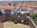 View over the courtyard of the Castle of Beja, Beja, Portugal
