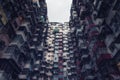 Densely populated housing estate, apartment building, Quarry Bay, Hong Kong Island, Hong Kong, China, Asia Royalty Free Stock Photo