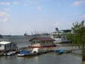 View over Danube River in Braila, Romania