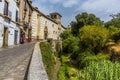 A view over the Darro river in the Albaicin district of Granada