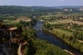 View over Dordogne Valley from Domme, Doprdogne Royalty Free Stock Photo