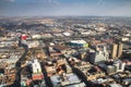 View over downtown Johannesburg in South Africa Royalty Free Stock Photo