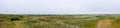 View over the dunes of Ameland, Holland Royalty Free Stock Photo