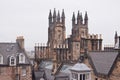 View over Edinburgh in cloudy weather, Scotland Royalty Free Stock Photo