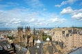 View over Edinburgh in sunny weather, Scotland Royalty Free Stock Photo