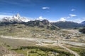 View over El Chalten, Argentina Royalty Free Stock Photo
