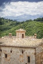 View over Elcito in Italy Marche Royalty Free Stock Photo
