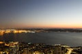 A View Over Elliott bay and Seattle Urban Downtown City Skyline Buildings Waterfront Royalty Free Stock Photo