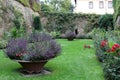 View over Eltville Electoral castle garden, Germany.