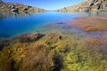 View over Emerald lake, Tongariro Crossing New Zealand Royalty Free Stock Photo