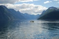 View over the fjord sunnylvsfjorden in Norway Royalty Free Stock Photo