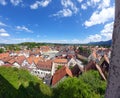View over FÃÂ¼ssen in germany during spring on holiday. Royalty Free Stock Photo