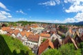 View over FÃÂ¼ssen in germany during spring on holiday. Royalty Free Stock Photo