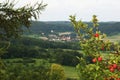 View over german village in summer Royalty Free Stock Photo