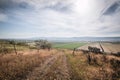 View over Golan Heights landscape Israel