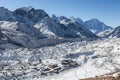 View over the Gorak Shep village from Kala.