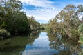 View over Goulburn River near Alexandra, Victoria, Australia Royalty Free Stock Photo